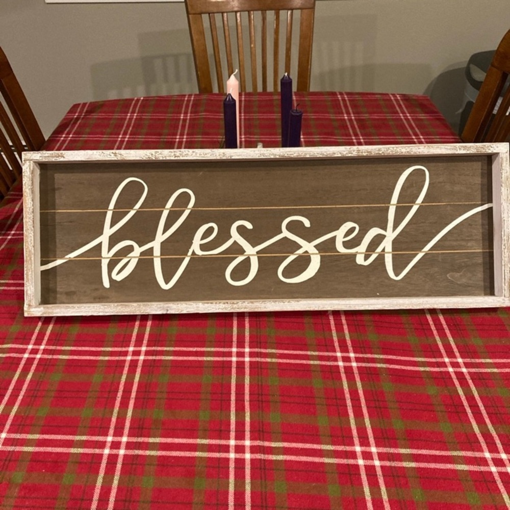 Farmhouse Blessed sign